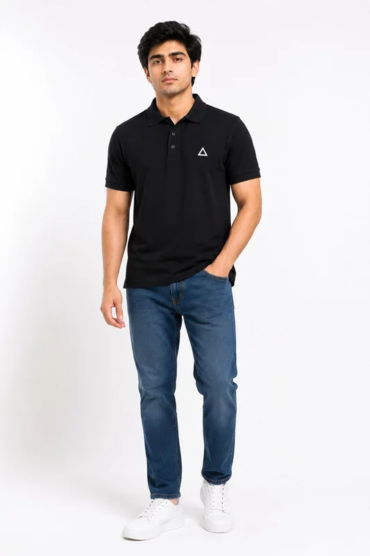 NOIR MILANO SIGNATURE SOLID PREMIUM CLASSIC POLO SHIRT