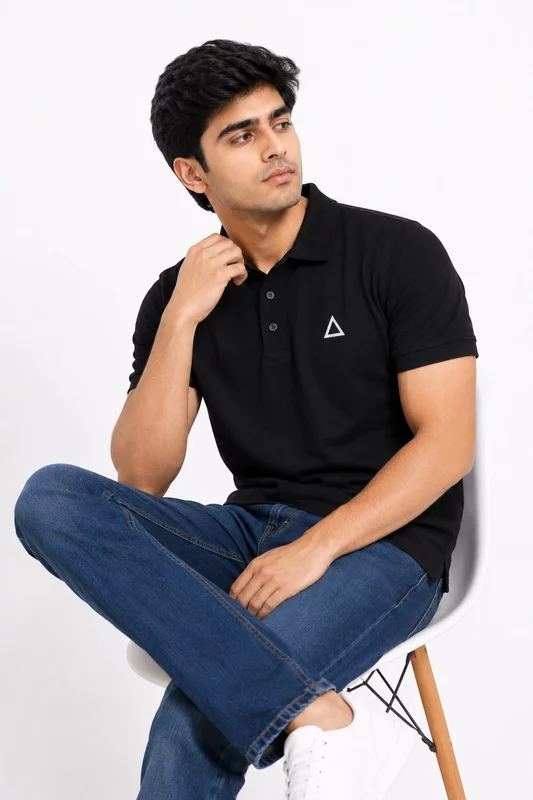 NOIR MILANO SIGNATURE SOLID PREMIUM CLASSIC POLO SHIRT