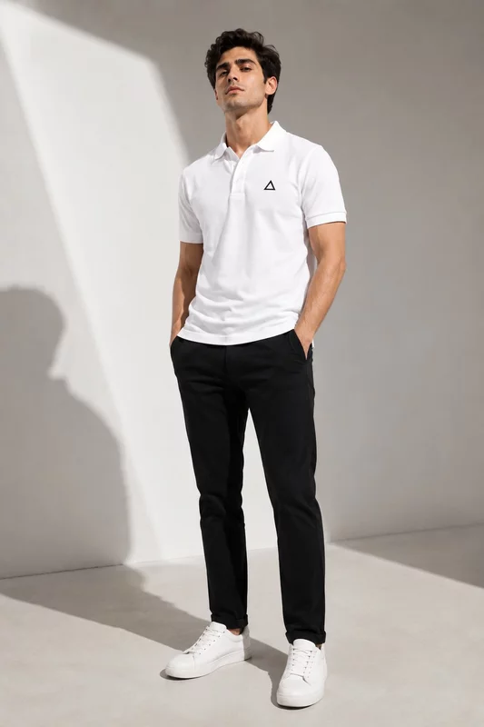 BLANC MONACO SIGNATURE SOLID PREMIUM CLASSIC POLO SHIRT