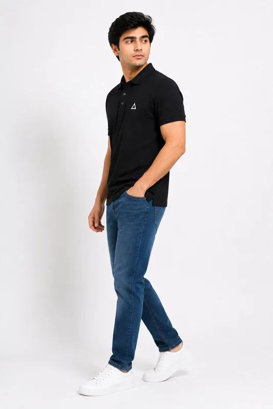 NOIR MILANO SIGNATURE SOLID PREMIUM CLASSIC POLO SHIRT
