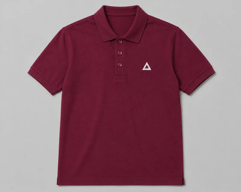 BORDEAUX ROMA SIGNATURE SOLID PREMIUM CLASSIC POLO SHIRT