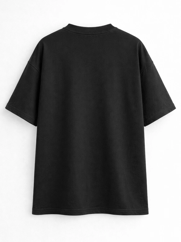 ONYX BLACK FRENCH TERRY OVERSIZED T-SHIRT