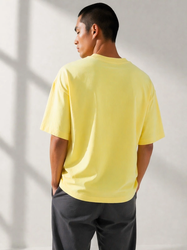 BUTTER YELLOW FRENCH TERRY OVERSIZED T-SHIRT