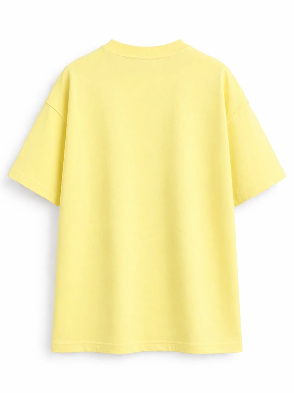 BUTTER YELLOW FRENCH TERRY OVERSIZED T-SHIRT