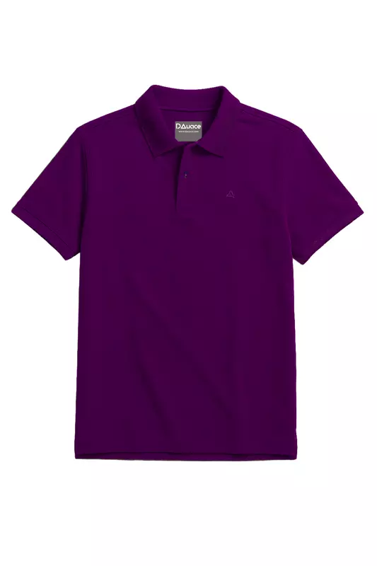 AMETHYST PURPLE SOLID PREMIUM JACQUARD POLO SHIRT