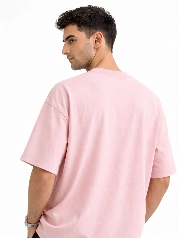 TAFFY PINK FRENCH TERRY OVERSIZED T-SHIRT