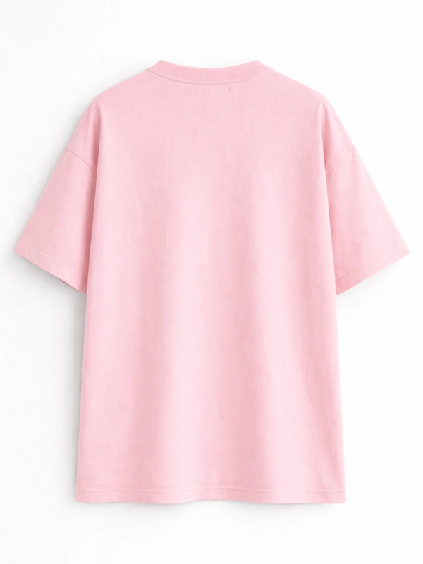 TAFFY PINK FRENCH TERRY OVERSIZED T-SHIRT