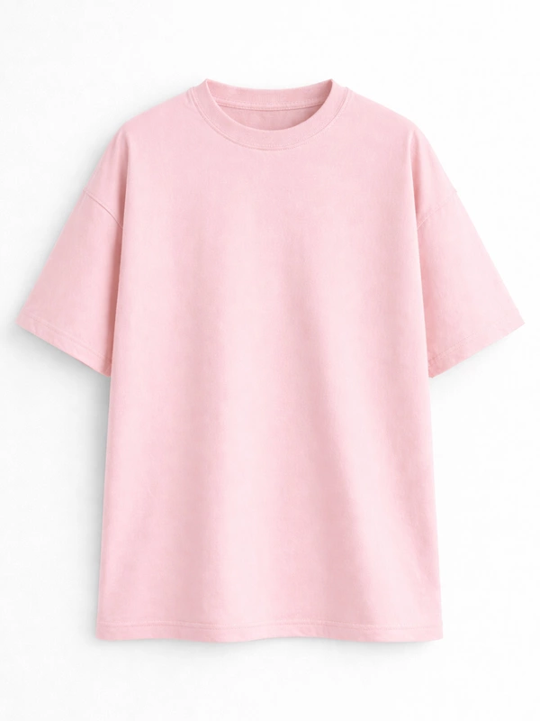 TAFFY PINK FRENCH TERRY OVERSIZED T-SHIRT
